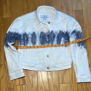Abercrombie & Fitch Blue Tie-Dye Denim Jacket